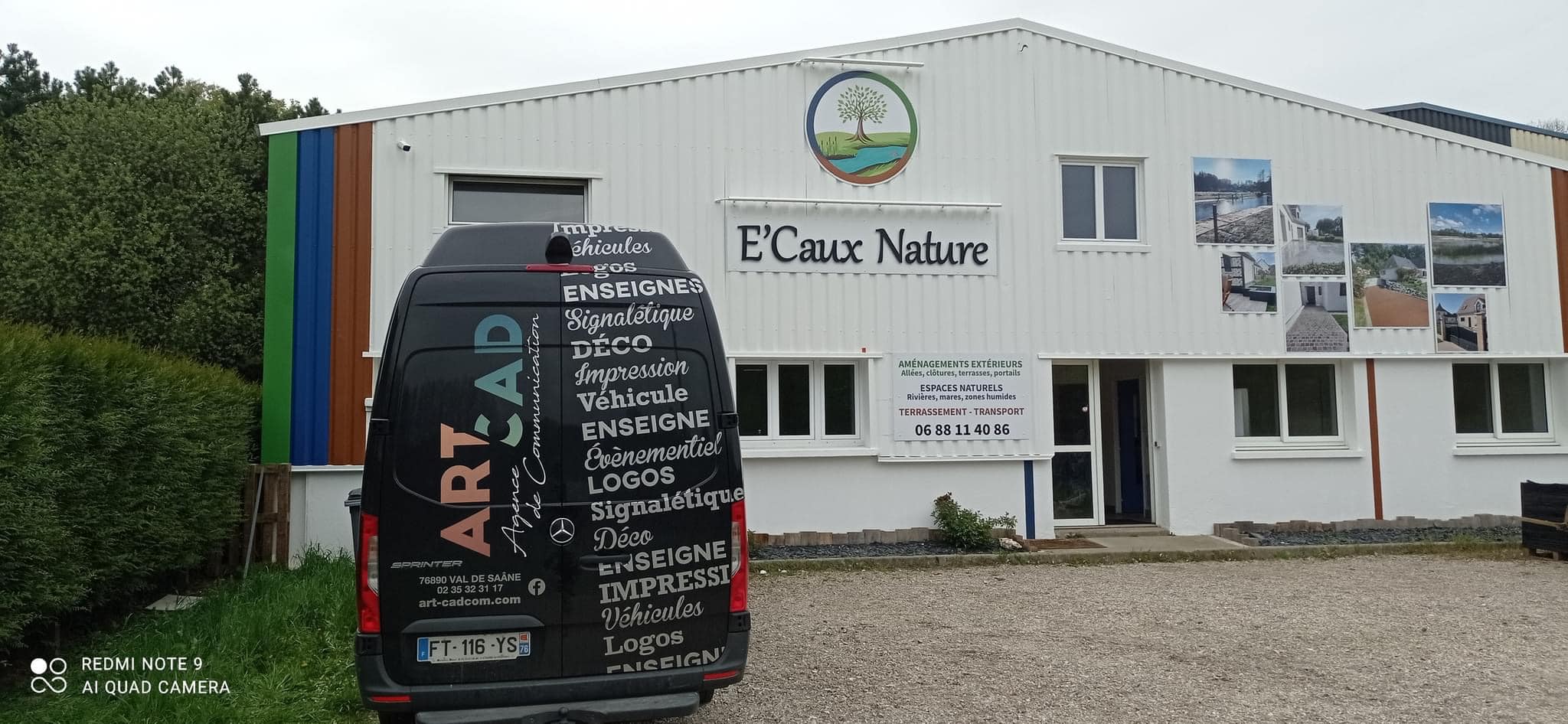 La nouvelle devanture E'Caux Nature